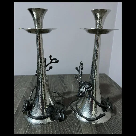 Michael Aram Black Orchid Candleholders